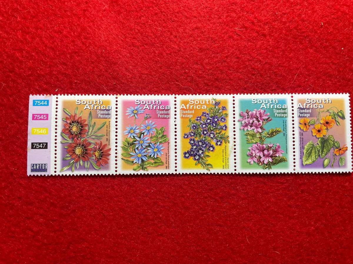Additional Values to the 7th Definitive Series Setenant strip of 5 Stamps