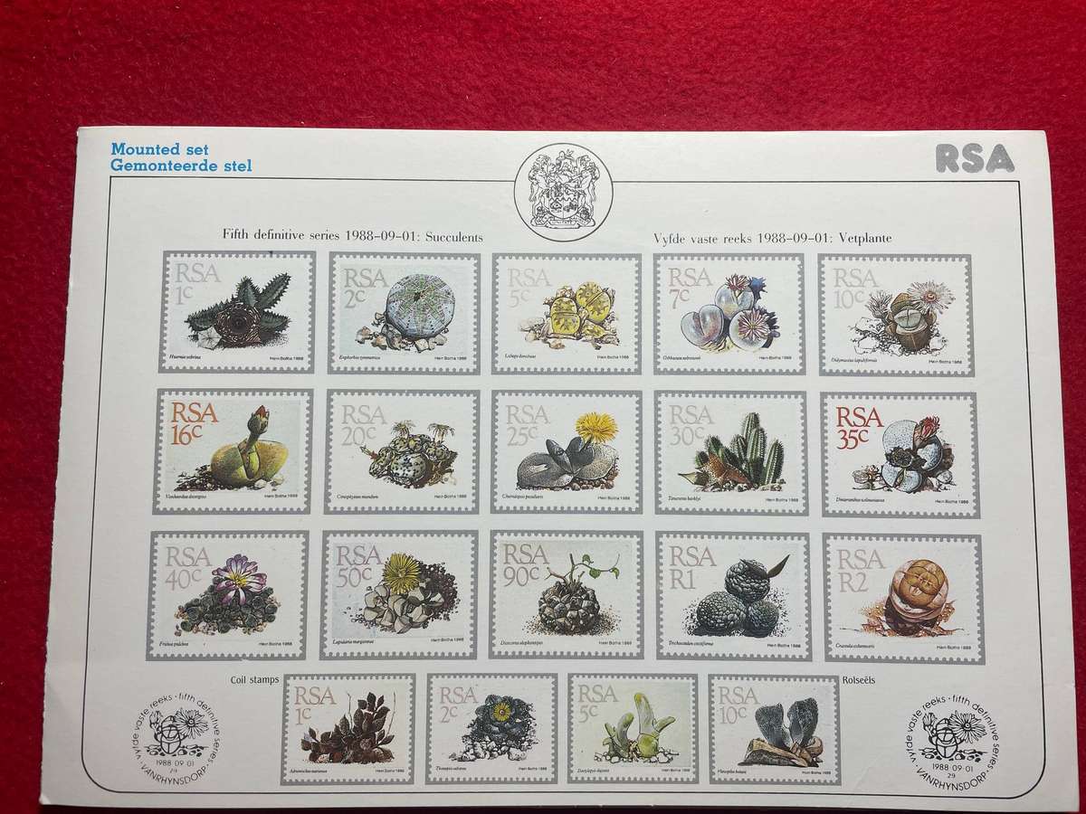RSA 1988 5th Definitive Series UMM Stamps