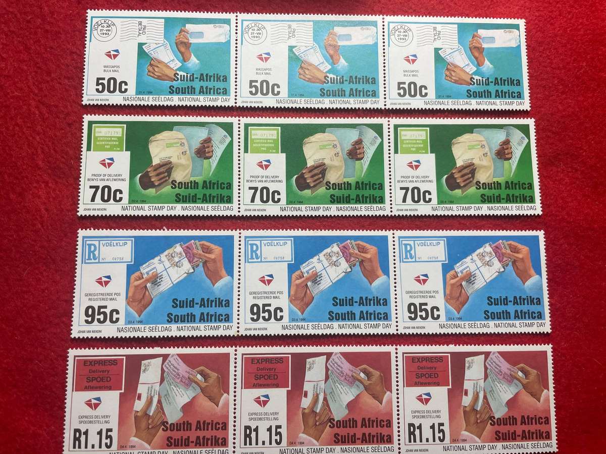1994 National Stamp Day 3 Sets of UMM Stamps