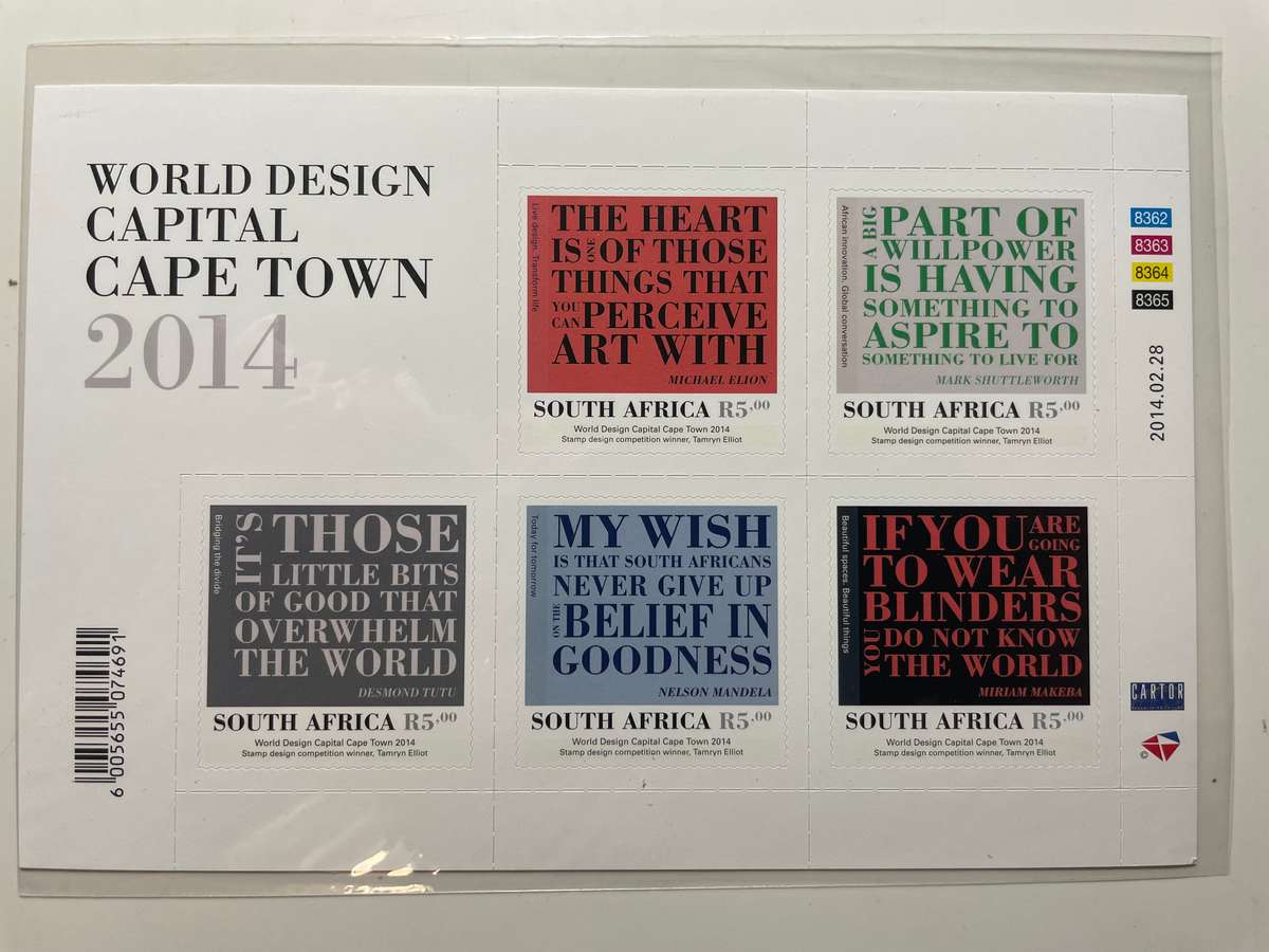 RSA 2014 World Design Capital Cape Town M/S