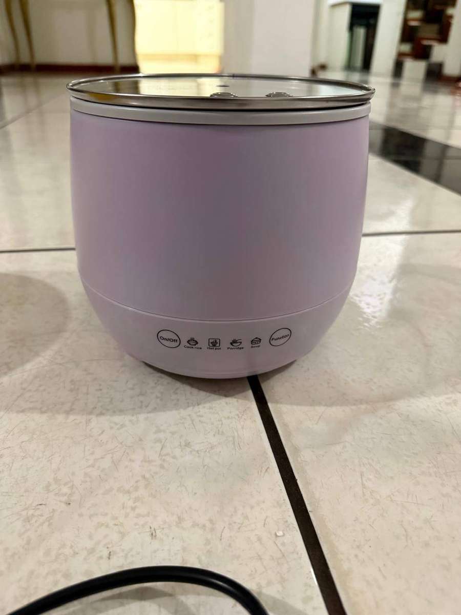 Multi-Function Electric Cooking Pot 1.8L with Glass Lid - (Purple)