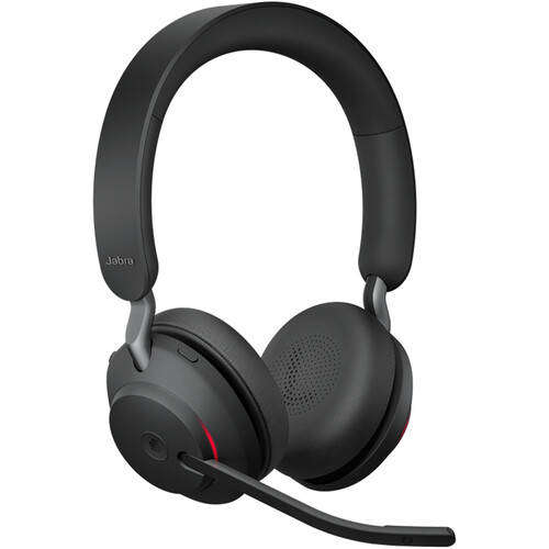 Jabra Evolve2 65 Stereo Wireless On-Ear Headset (Unified Communication, USB Type-C, Black)