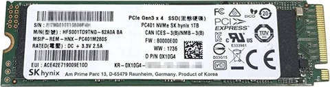 SK Hynix PC401 1TB 2280 NVMe M.2