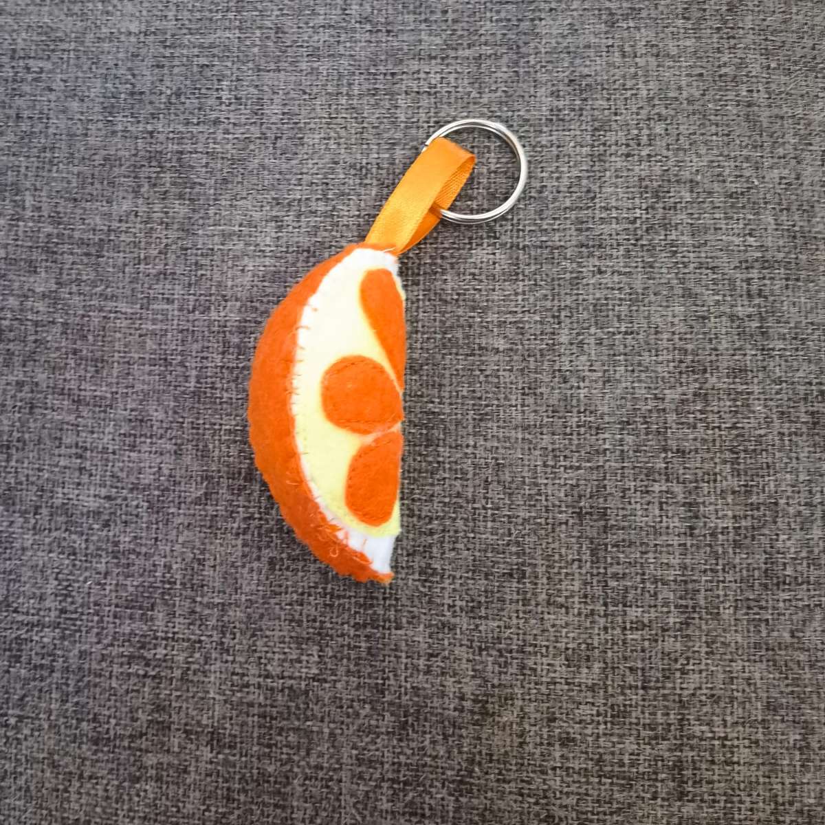 Orange Velt Keyring