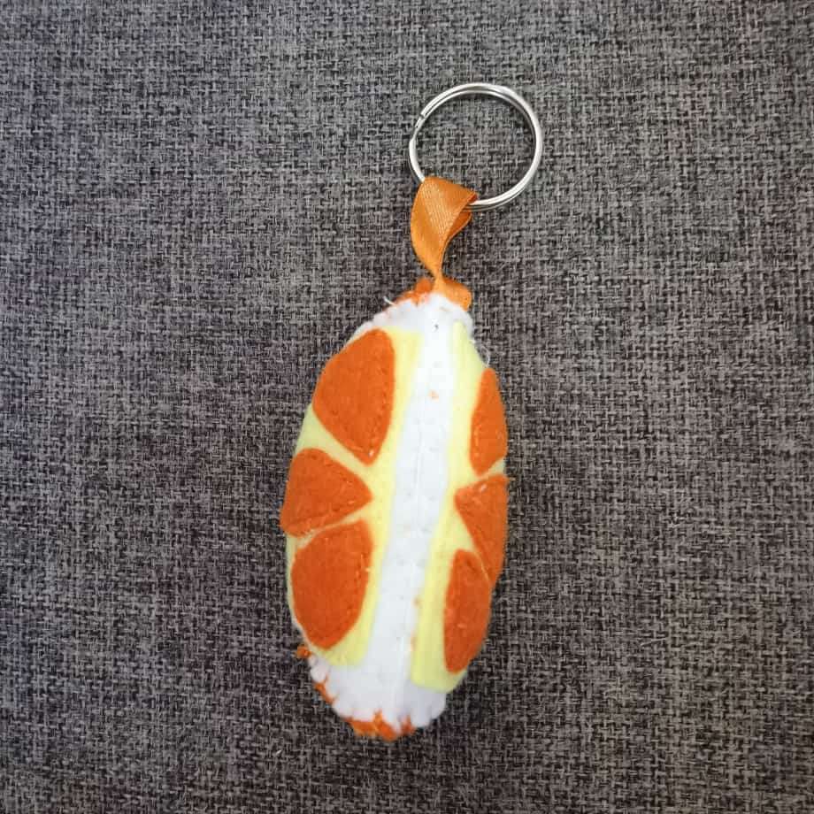 Orange Velt Keyring