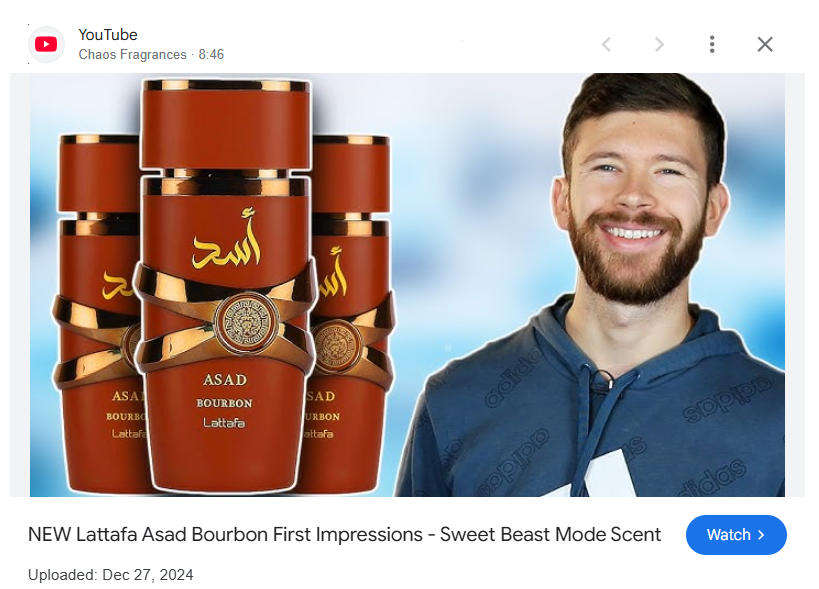 ASAD Bourbon by Lattafa 100ml - EAU DE Parfum  NEW RELEASE: Unleash the Compliments!