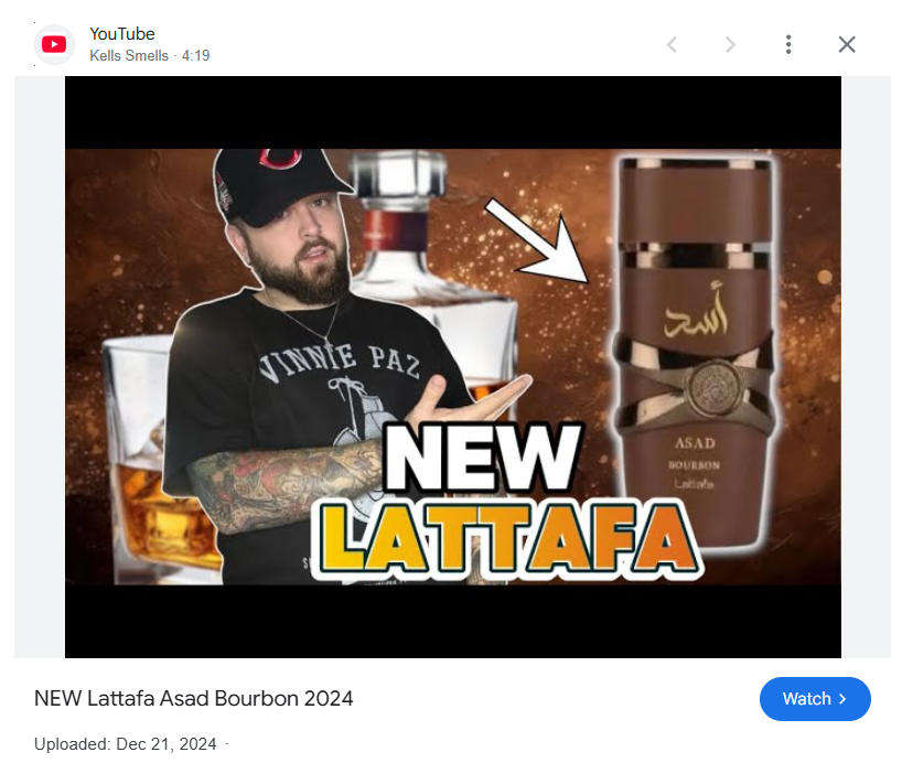 ASAD Bourbon by Lattafa 100ml - EAU DE Parfum  NEW RELEASE: Unleash the Compliments!