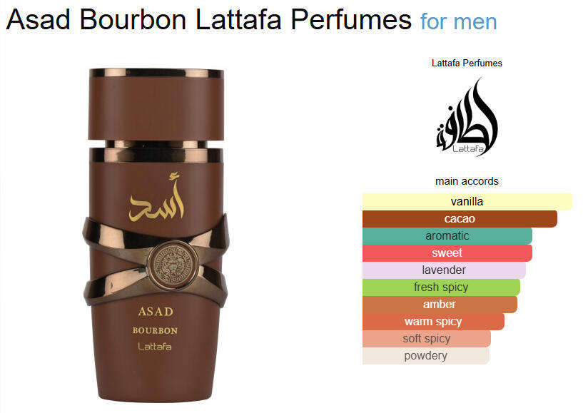 ASAD Bourbon by Lattafa 100ml - EAU DE Parfum  NEW RELEASE: Unleash the Compliments!