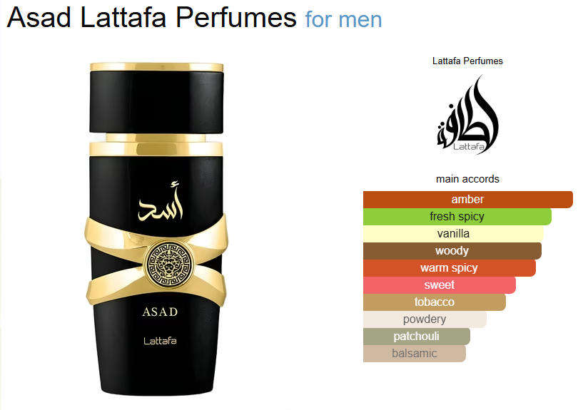 ASAD Eau De Perfum - By Lattafa 100ml - The Powerhouse Masculine Scent That Turns Heads
