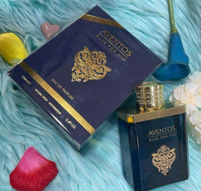 AVENTOS BLUE FOR HIM  Gift Set by Fragrance World 100ml plus Free Deo Spray inside