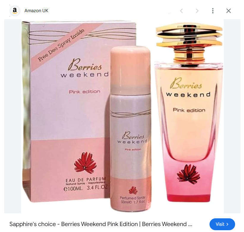 BERRIES WEEKEND PINK EDITION  Eau De Parfum - 100ml Perfume Combo Set - Feminine Luxury