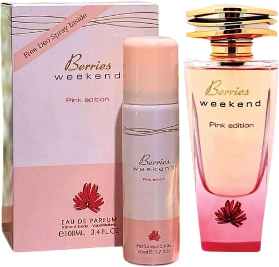 BERRIES WEEKEND PINK EDITION  Eau De Parfum - 100ml Perfume Combo Set - Feminine Luxury