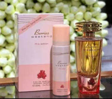 BERRIES WEEKEND PINK EDITION  Eau De Parfum - 100ml Perfume Combo Set - Feminine Luxury