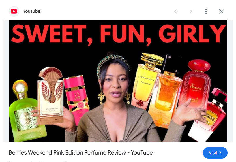 BERRIES WEEKEND PINK EDITION  Eau De Parfum - 50ml Perfume - Feminine Luxury