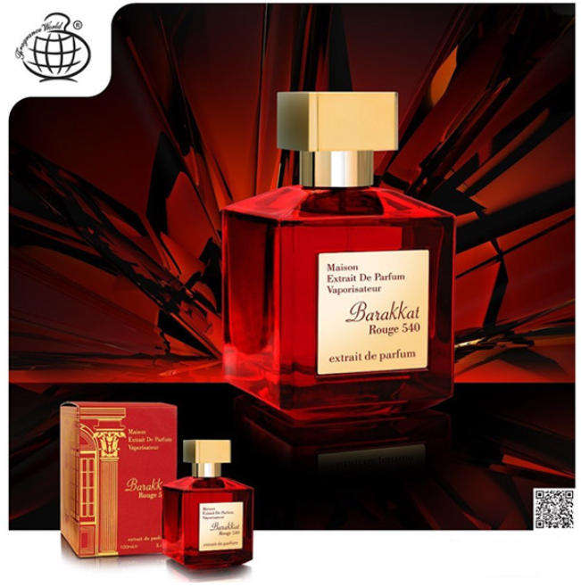 Barakkat Rouge 540 Extrait de Parfum - 100ml by Fragrance World For the REAL Modern Gentleman