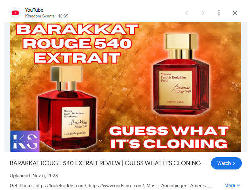 Barakkat Rouge 540 Extrait de Parfum - 100ml by Fragrance World For the REAL Modern Gentleman