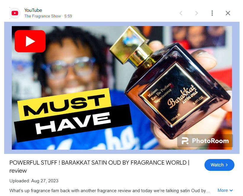 Barakkat Satin Oud by Fragrance World - Eau de Parfum for Men 100ml