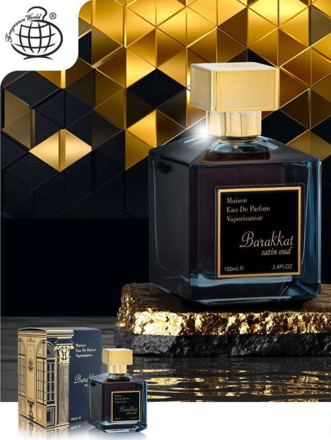 Barakkat Satin Oud by Fragrance World - Eau de Parfum for Men 100ml