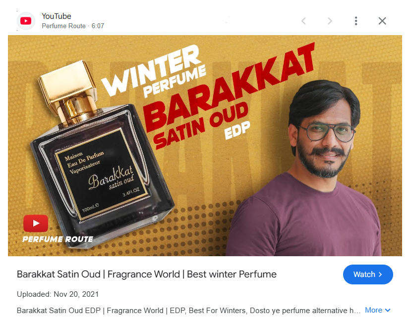 Barakkat Satin Oud by Fragrance World - Eau de Parfum for Men 100ml