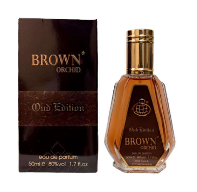 Brown Orchid Oud Edition - Eau de Parfum - Fragrance World - A Magnetic Fusion of Vanilla & Oud 50ml
