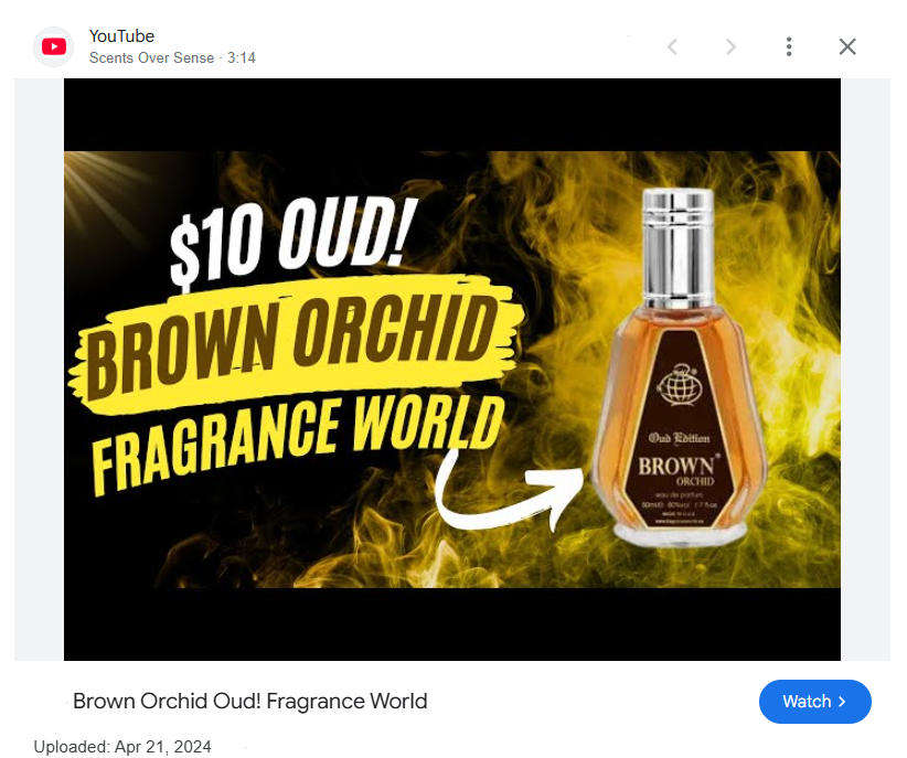 Brown Orchid Oud Edition - Eau de Parfum - Fragrance World - A Magnetic Fusion of Vanilla & Oud 50ml