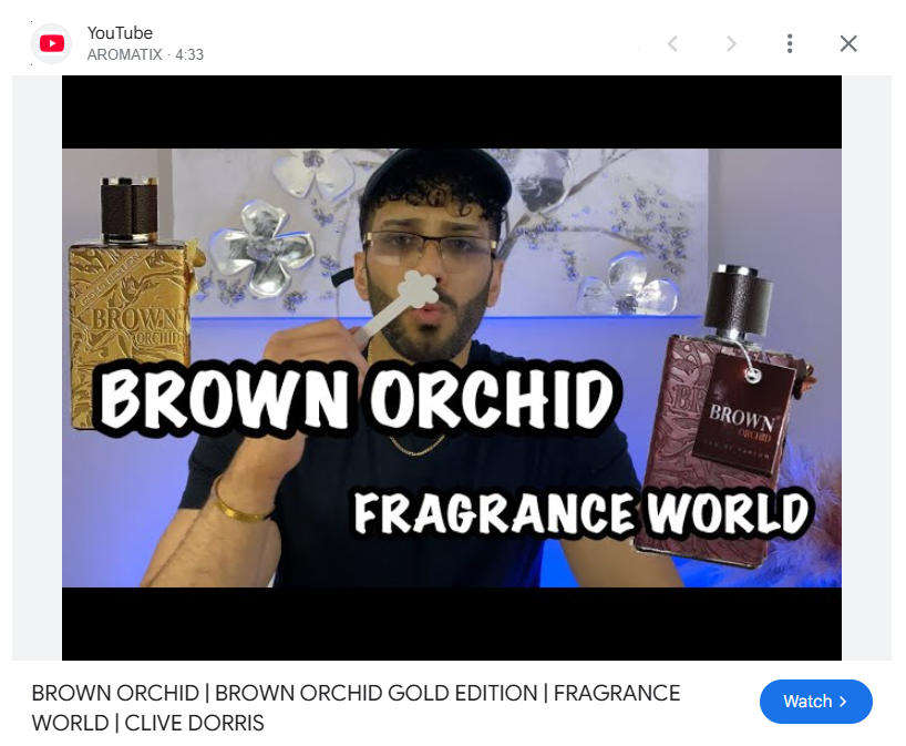 Brown Orchid Oud Edition - Eau de Parfum - Fragrance World - A Magnetic Fusion of Vanilla & Oud 50ml