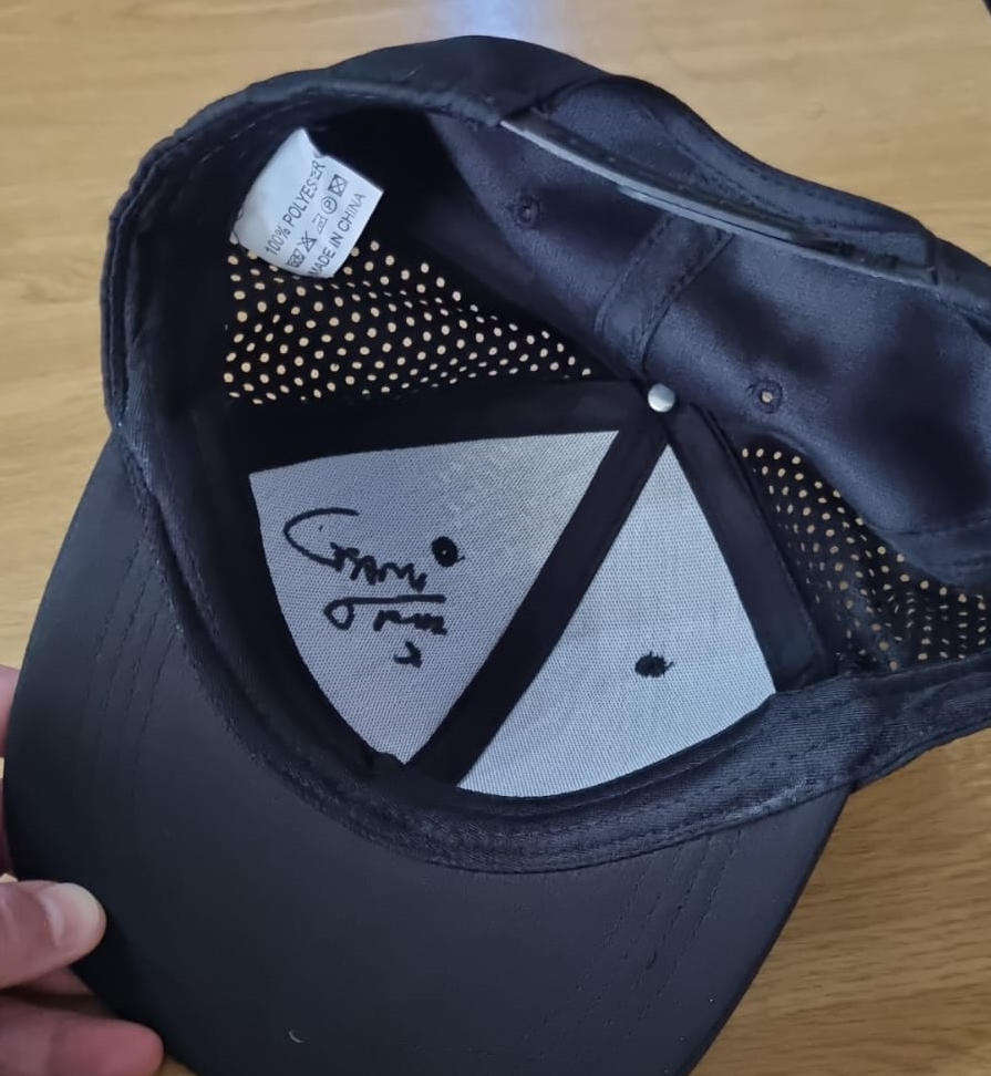 Autographed Garth Taylor 23 Music Black Cap  Signed by SA Music Icon!