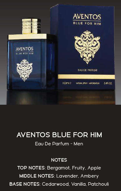 AVENTOS BLUE FOR HIM  Gift Set by Fragrance World 100ml plus Free Deo Spray inside