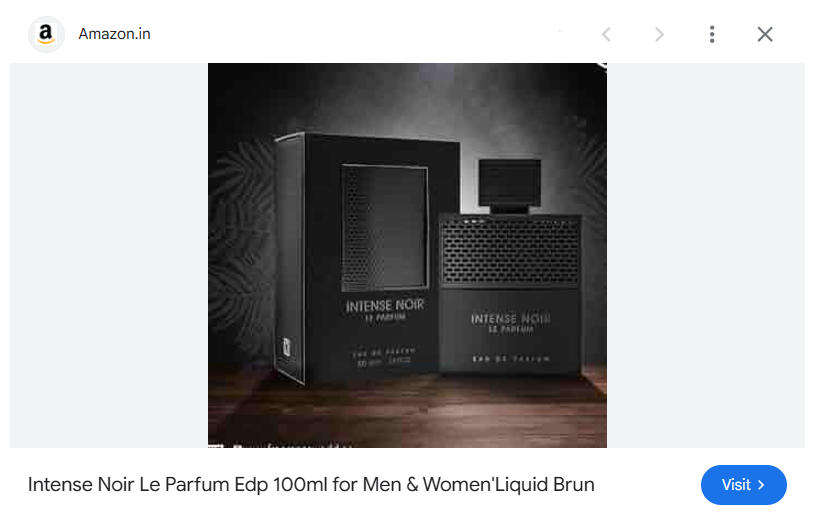 Intense Noir Le Parfum by Fragrance World