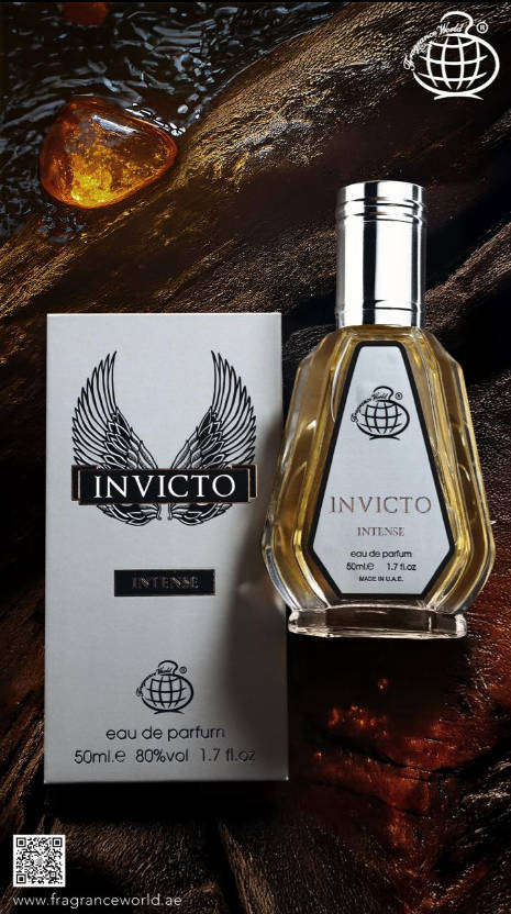 INVICTO INTENSE  (50ml) by Fragrance World - The Ultimate Power Scent for Men Who Command Respect.