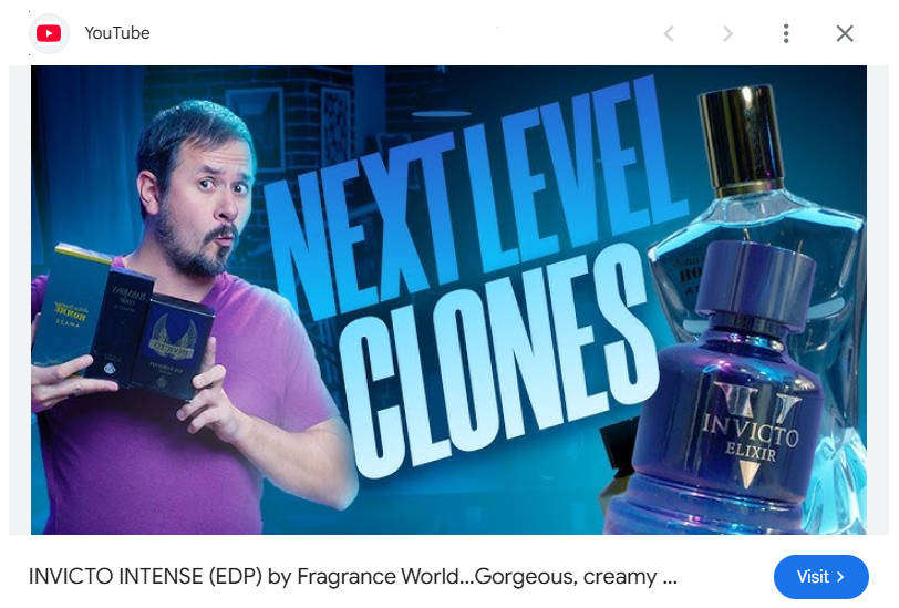 INVICTO INTENSE  by Fragrance World - The Ultimate Power Scent for Men Who Command Respect.