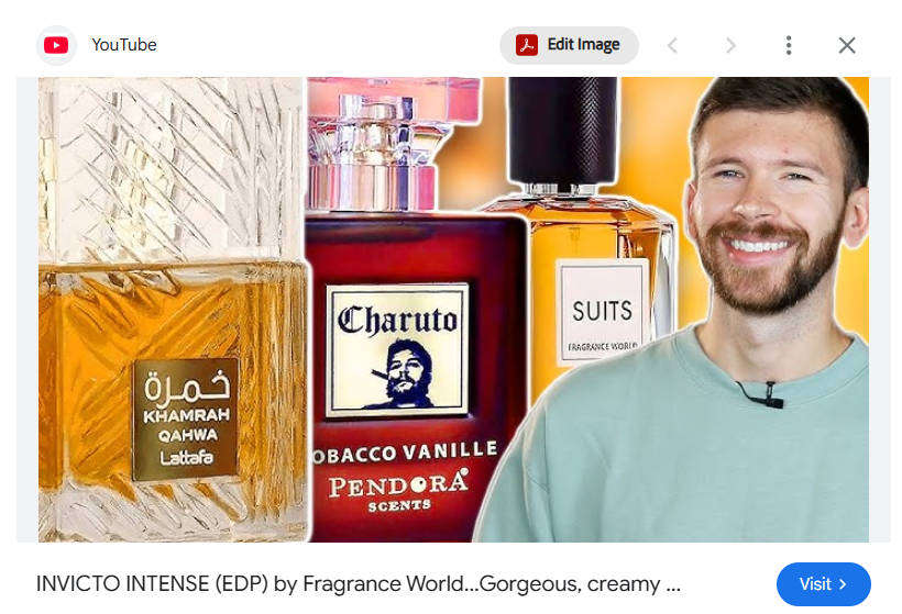 INVICTO INTENSE  by Fragrance World - The Ultimate Power Scent for Men Who Command Respect.