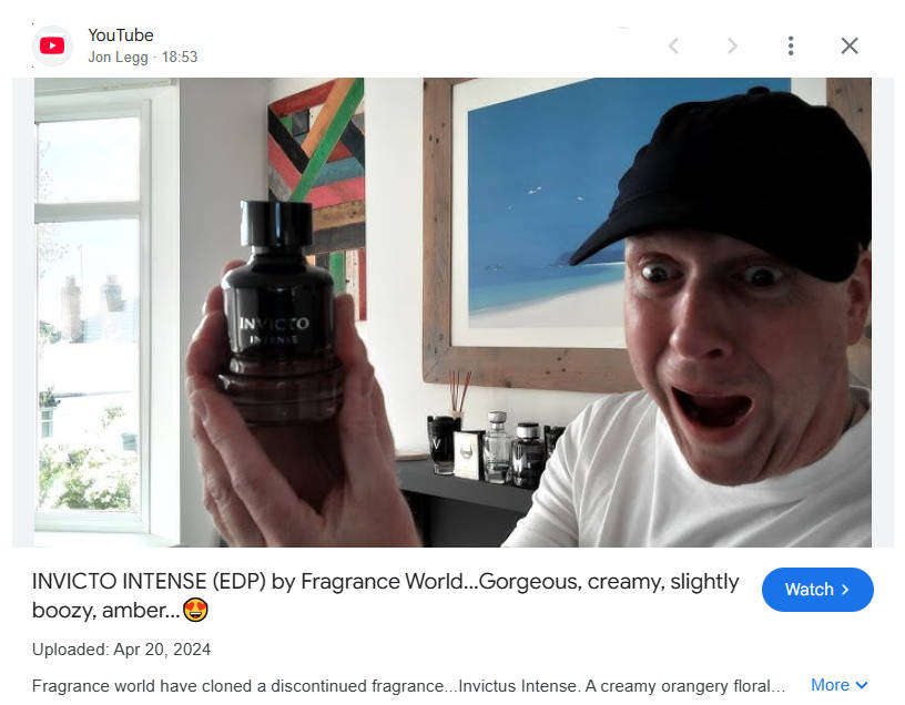 INVICTO INTENSE  by Fragrance World - The Ultimate Power Scent for Men Who Command Respect.