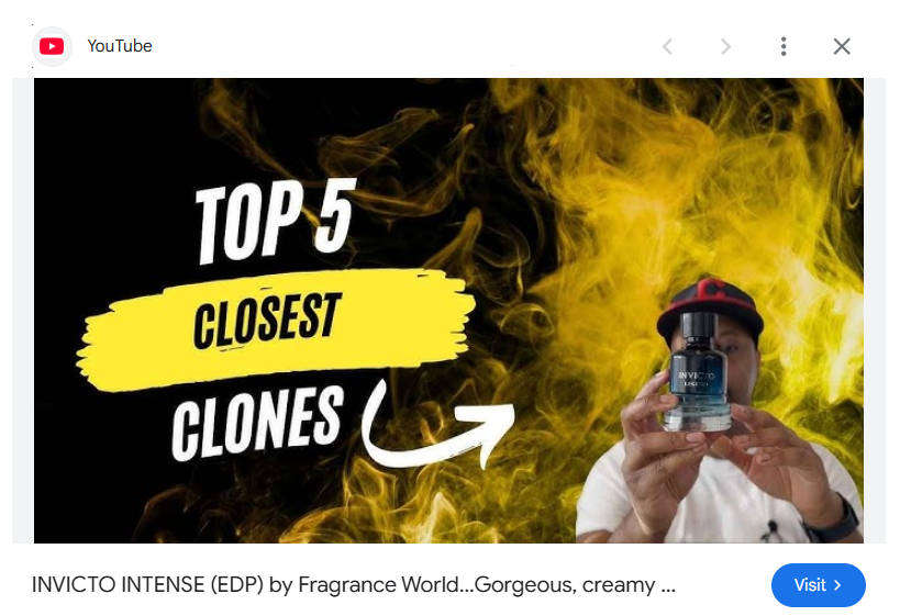 INVICTO INTENSE  by Fragrance World - The Ultimate Power Scent for Men Who Command Respect.