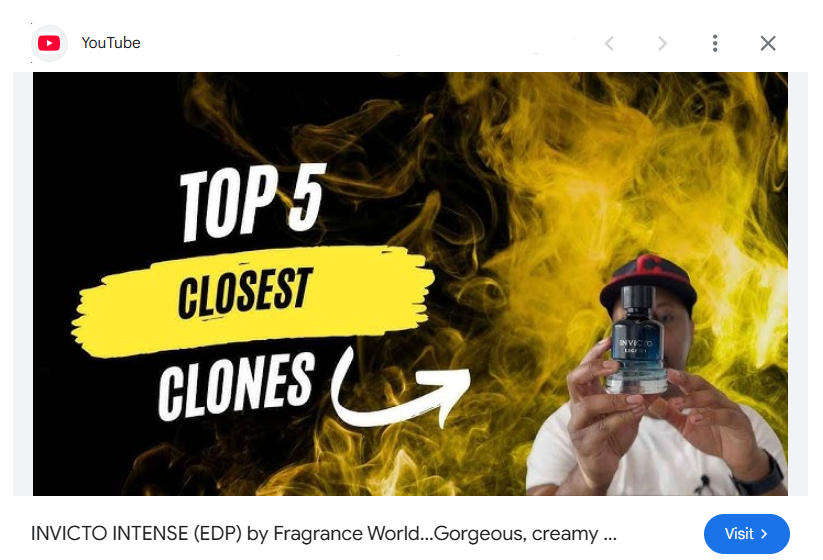 INVICTO Legend 100ml Eau De Parfum - For the man that is the LEGEND!