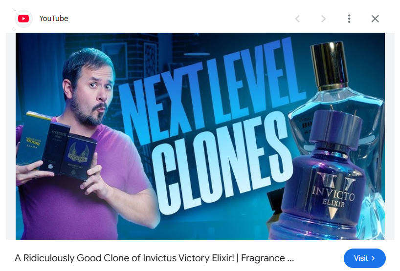 INVICTO Victorious Elixir by Fragrance World - The Scent of Victory.  (Eau de Parfum 100ml)