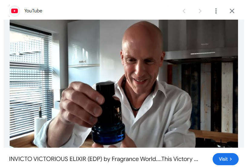 INVICTO Victorious Elixir by Fragrance World - The Scent of Victory.  (Eau de Parfum 100ml)