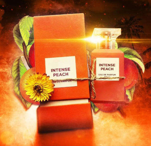 Intense Peach by Fragrance World  Eau de Parfum for Men (Unisex Appeal) 80ml