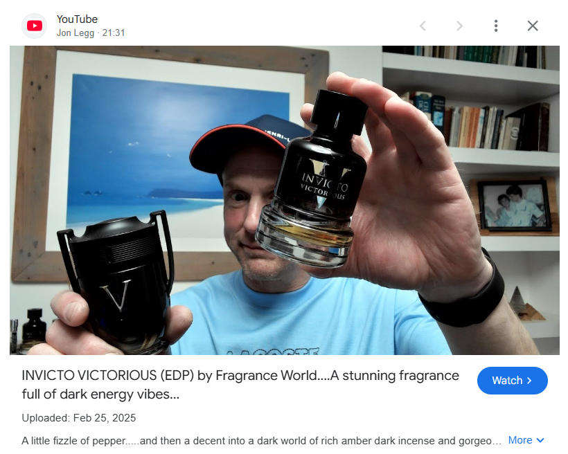 Invicto Victorious by Fragrance World Eau de Parfum  100ml for Men - A Beast of a fragrance