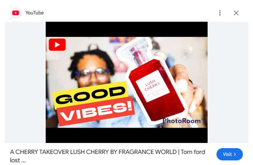 Lush Cherry by Fragrance World  - Unisex Eau De Perfum 80ml - The Perfect Women's Day Gift!
