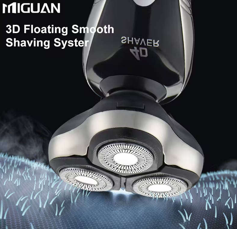 3-Blade Rotary USB Rechargeable Electric Shaver + Nose/Beard Trimmer  Excellent Value!