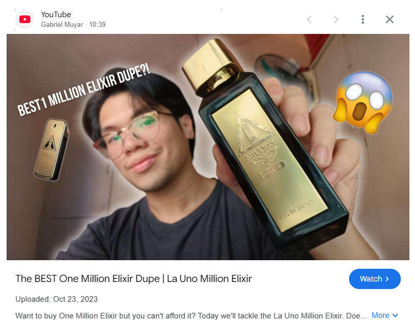 LA UNO Million - by Fragrance World  Eau de Parfum  50ml - The Gold Standard Men's Fragrance