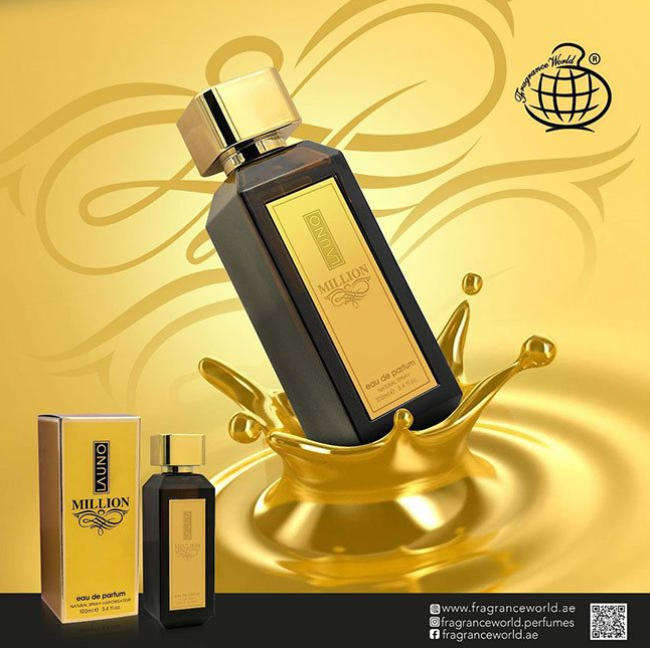 LA UNO Million - by Fragrance World Eau de Parfum 100ml - The Gold Standard Men's Fragrance