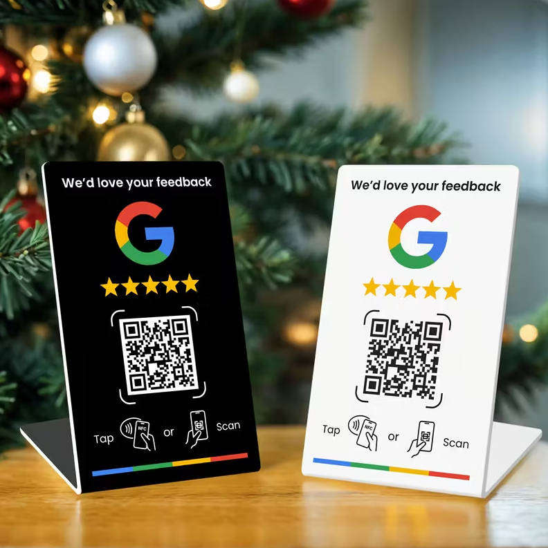 Google Business-Boosting Review NFC and Dynamic QR Code Stand   Grow Your Brand & Ratings