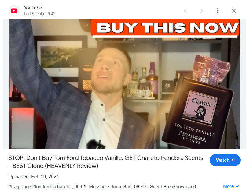 Charuto Tobacco Vanille by Paris Corner  The Modern Gentlemans Signature Scent