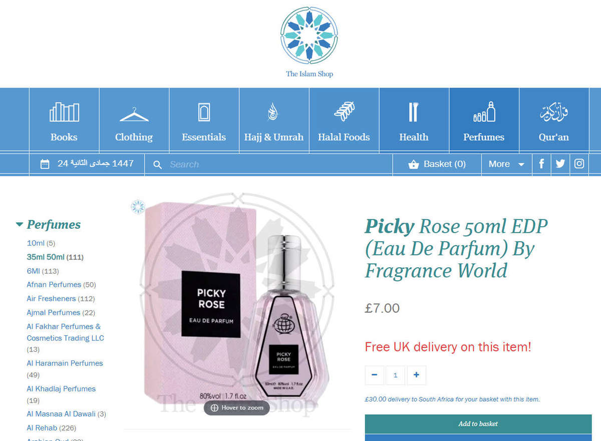 PICKY ROSE  EDP Perfume (Luxury for Her) dark, spicy, sensual, and powerful  a Rose with attitude