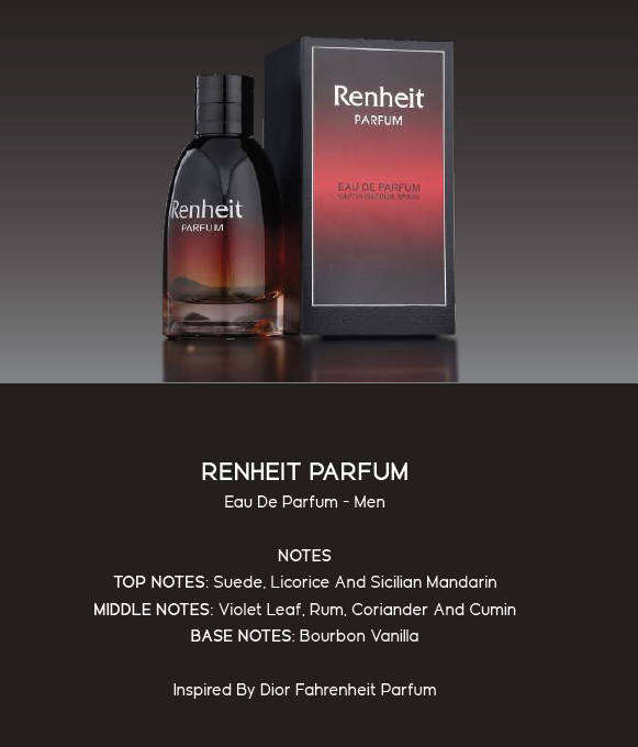 Renheit PARFUM EDP 100ml - A Bold, Masculine Classic Reimagined for the Modern Gentleman