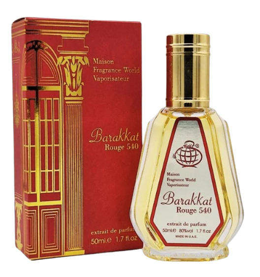 Barakkat Rouge 540 Extrait de Parfum by Fragrance World - Unisex Perfume 50ml