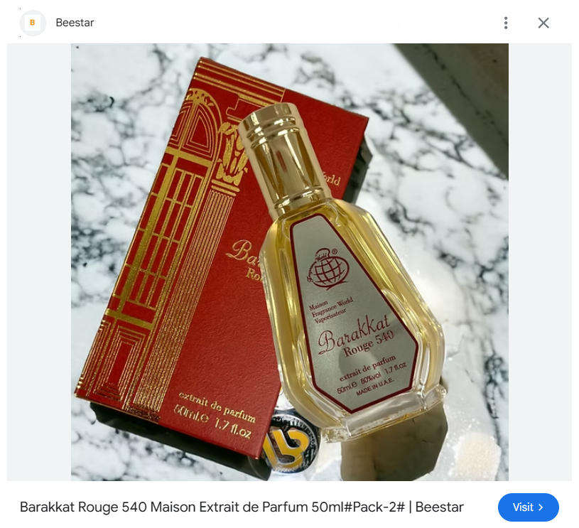 Barakkat Rouge 540 Extrait de Parfum by Fragrance World - Unisex Perfume 50ml