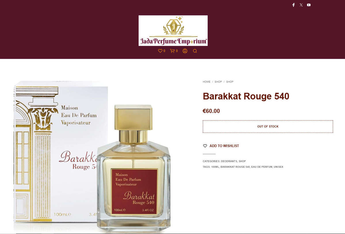 Barakkat Rouge 540 Eau de Parfum  100ml Unisex | By Fragrance World - Limited Stock & Long Lasting